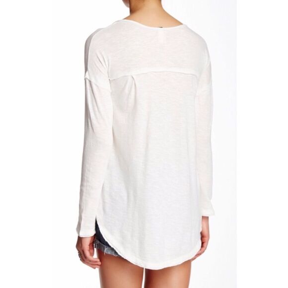 Free People we the free Ivory Sunday Henley XS - Picture 5 of 8
